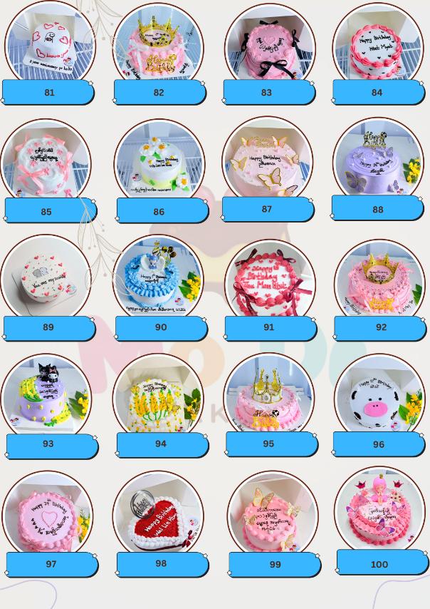 Cake Menu